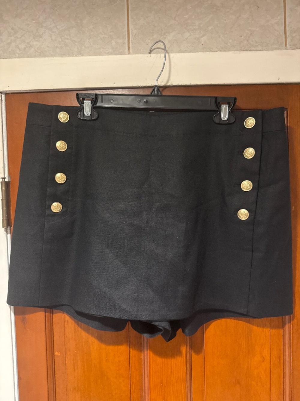 J.CREW Sailor skort in stretch linen blend